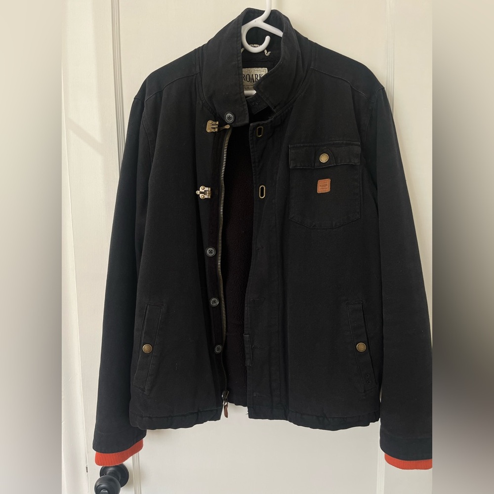 ROARK REVIVAL Axeman Sherpa Denim jacket in Large.